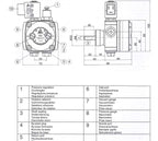 V-TUF D1.031 fuel pump top view showing pressure adjustment and body label