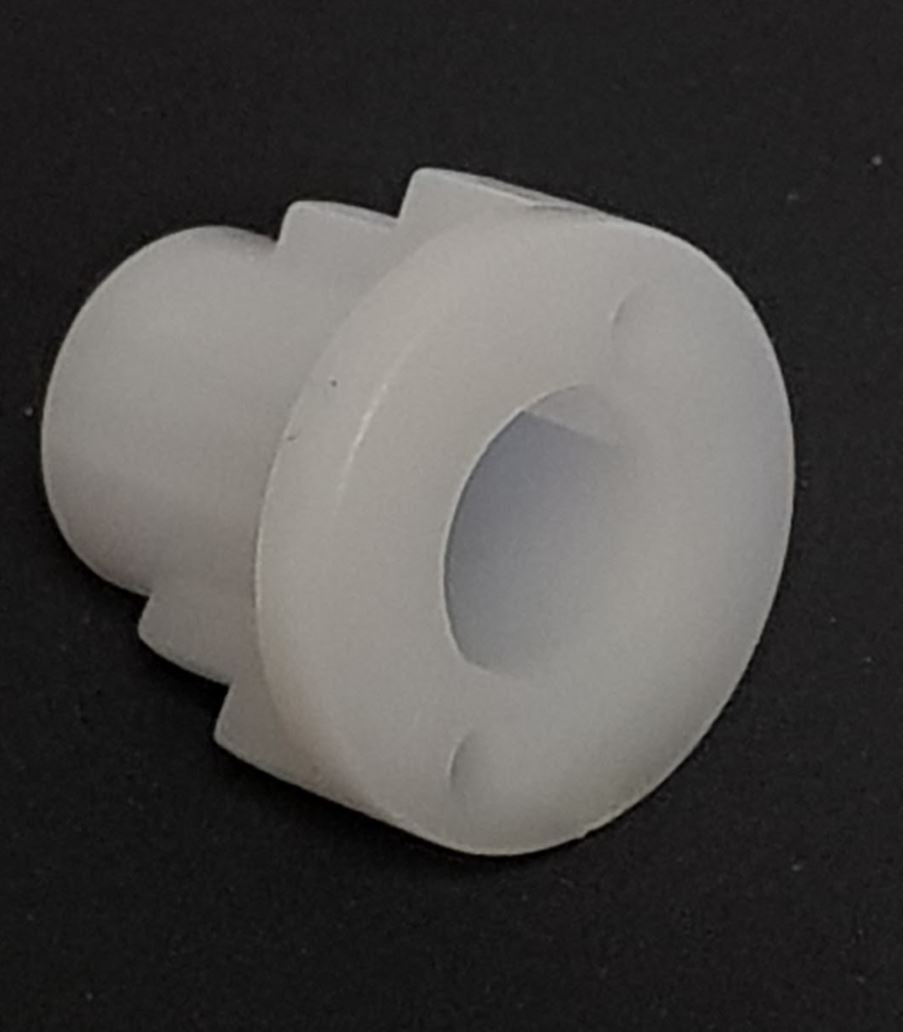 V-TUF D1.100 drive peg installed in burner fan showing correct assembly position