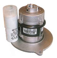 V-TUF 240V bi-rotational burner motor rear view showing shaft and fuel pump coupling