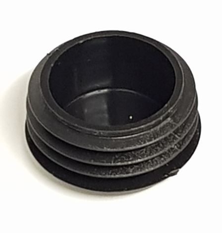 V-TUF D3.010P burner motor plug side view showing rubber seal and plug body
