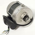 V-TUF burner motor D3.010 240V 110W bi-rotational with fuel pump drive, front view
