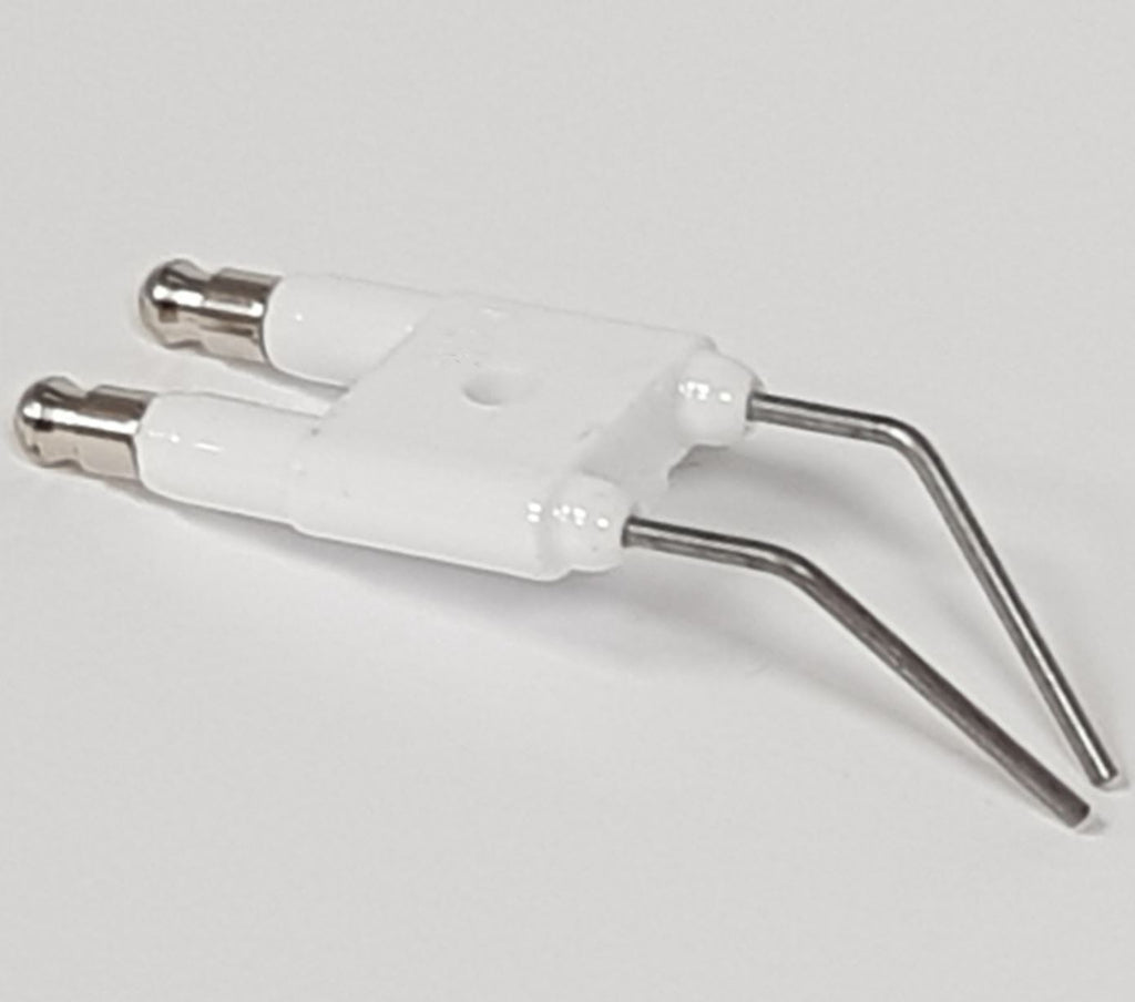 V-TUF D6.011 electrode close-up showing tip alignment and ceramic body