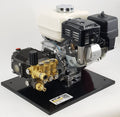 V-TUF DD065BP 6.5HP Honda petrol pressure washer 200 Bar 12L/min on base plate, front view