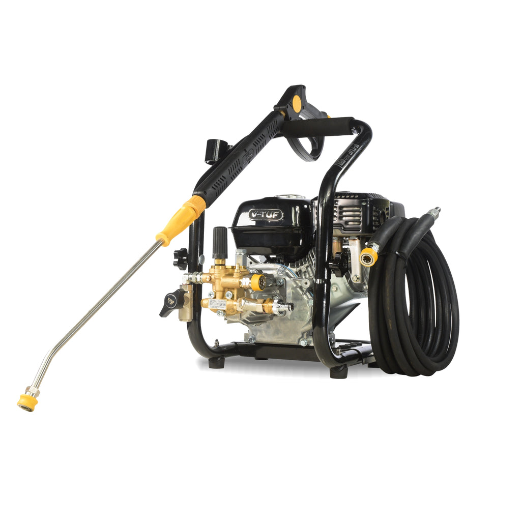 V-TUF DD065C petrol portable carry frame pressure washer 160 Bar 13.2L/min Honda, front view
