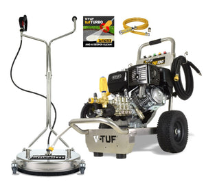 V-TUF DD130 13HP Honda petrol pressure washer DD130-KIT1 with 21 inch tufTURBO surface cleaner