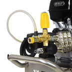 V-TUF DD130-KIT1 tufTURBO 21 inch surface cleaner in use cleaning concrete surface