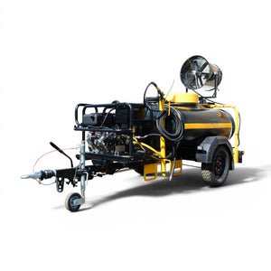 V-TUF DELUGE 1125L 10HP Yanmar diesel bowser DELUGE1125HWTD10DC with dust suppression cannon, front view