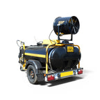 V-TUF DELUGE 1125L dust suppression bowser rear view showing dust cannon and trailer coupling
