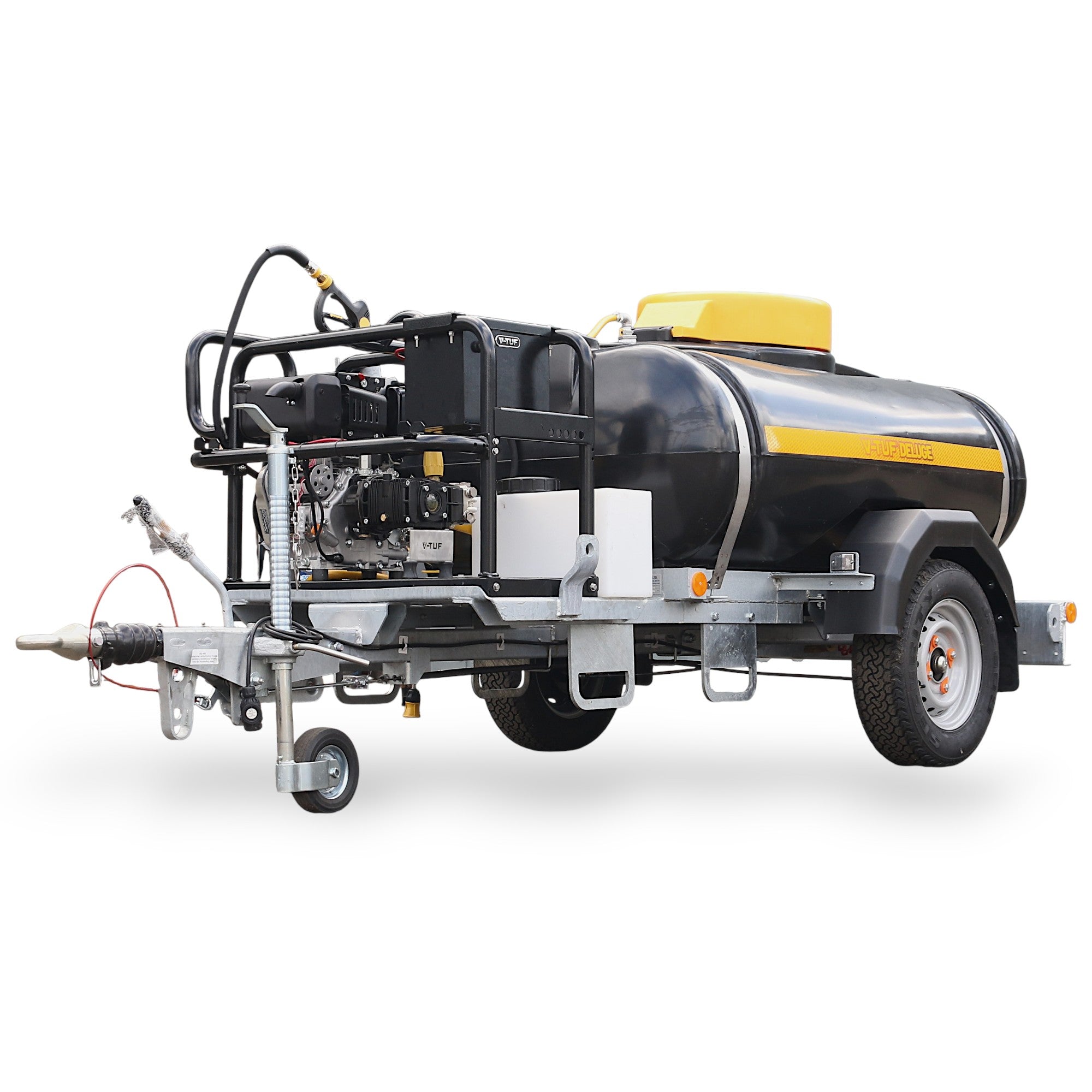 V-TUF DELUGE 1125L highway trailer bowser DELUGE1125HWTGB130ES 13HP electric start Honda with hose reel
