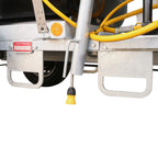 V-TUF DELUGE1125HWTD10GB diesel bowser tow hitch detail showing coupling and safety chain