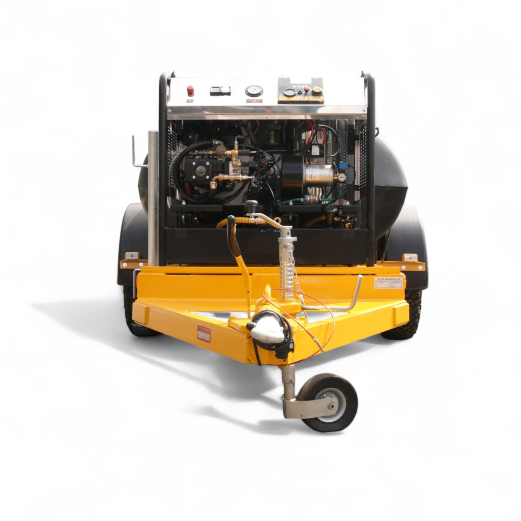 V-TUF DELUGE1125HWTDES close-up showing Kohler 11HP diesel engine and hot water pump