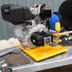 V-TUF DELUGE500HWTD5DD angle view showing 500L capacity and Yanmar engine