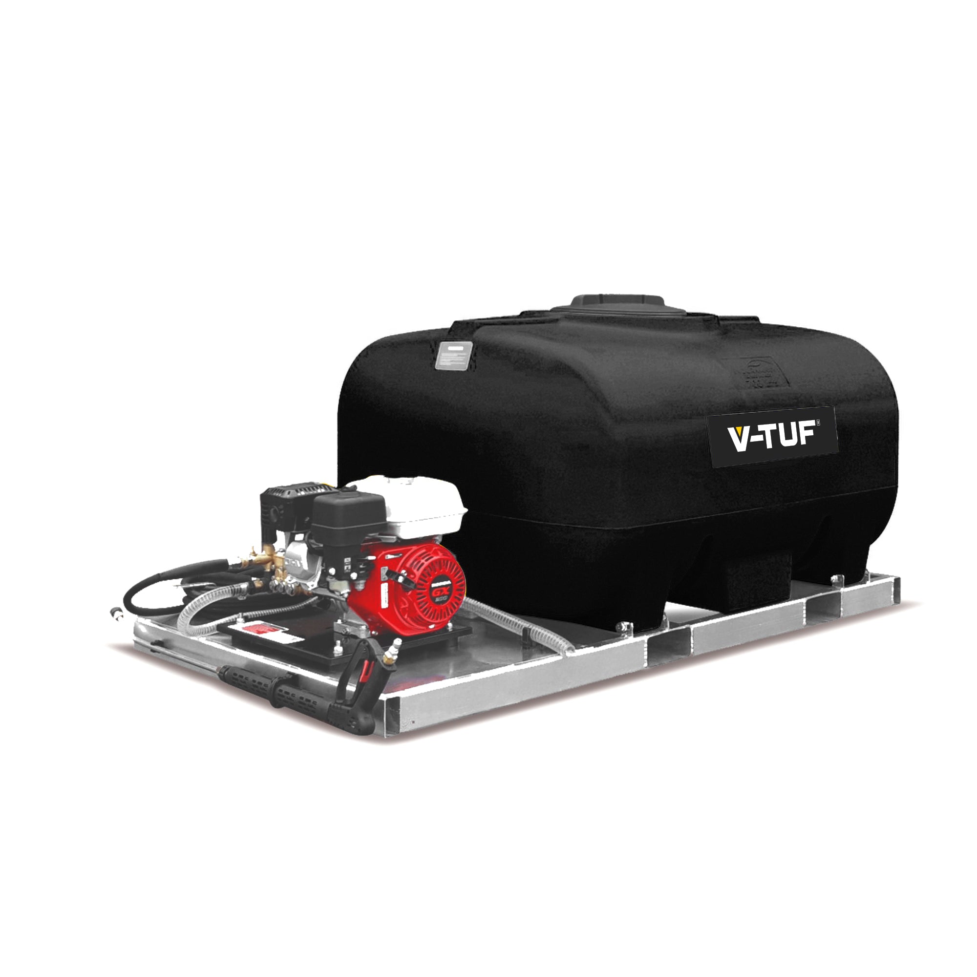 V-TUF DELUGE700SK 6.5HP Honda skid pressure washer DELUGE700SKDD065 200 Bar 13L/min, front view