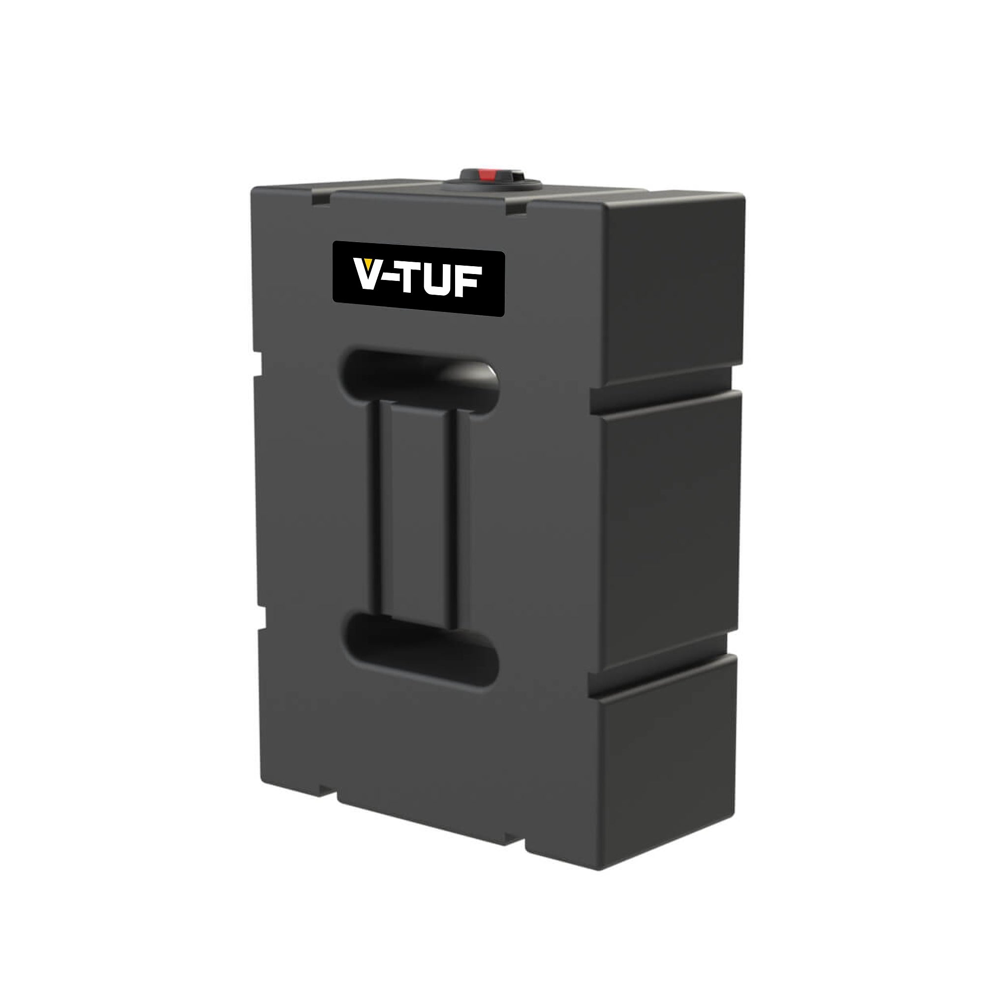 V-TUF SLIMLINE DELUGE 1000L vertical black baffled bowser water tank SLIMDV1000