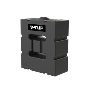 V-TUF SLIMLINE DELUGE 500L black baffled bowser water tank SLIMDV500 for site use