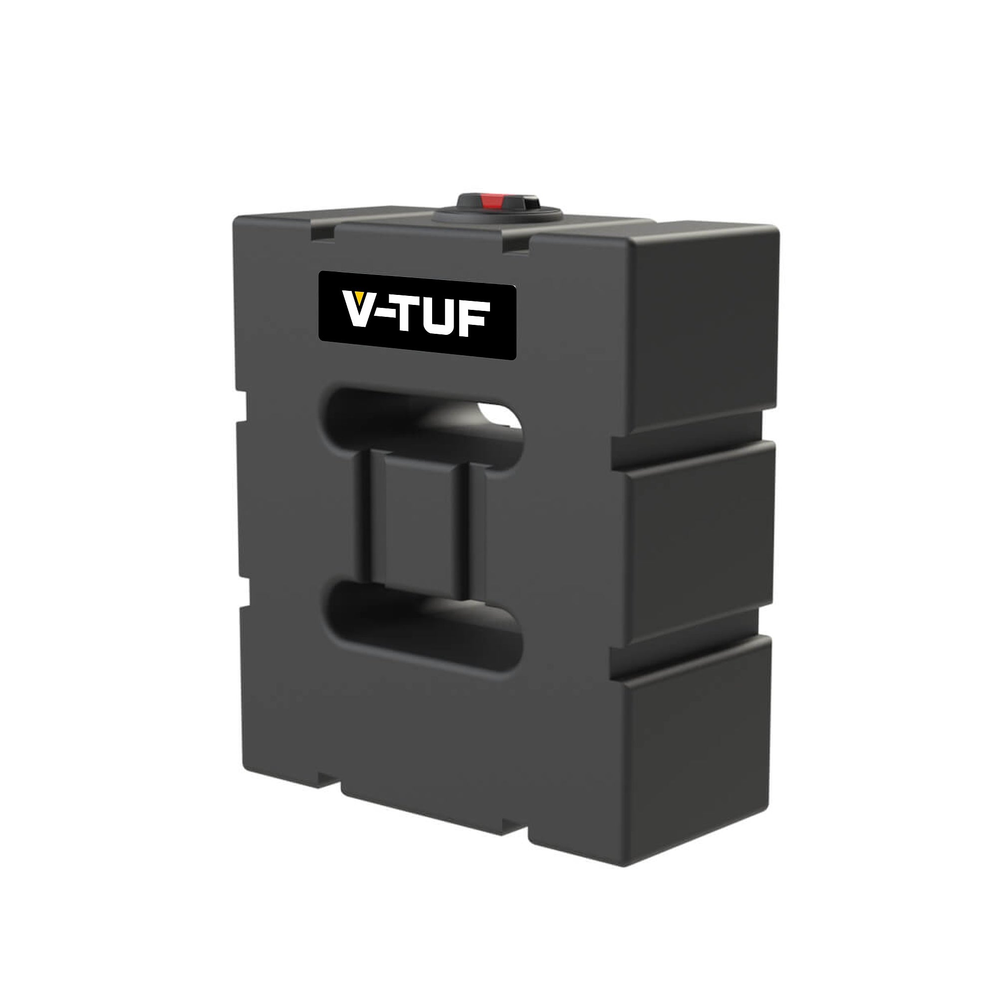 V-TUF SLIMLINE DELUGE 500L black baffled bowser water tank SLIMDV500 for site use