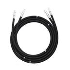 V-TUF 6m breaker hose DWFK21206HCC with ISO16028 flat face couplings fitted, black rubber body