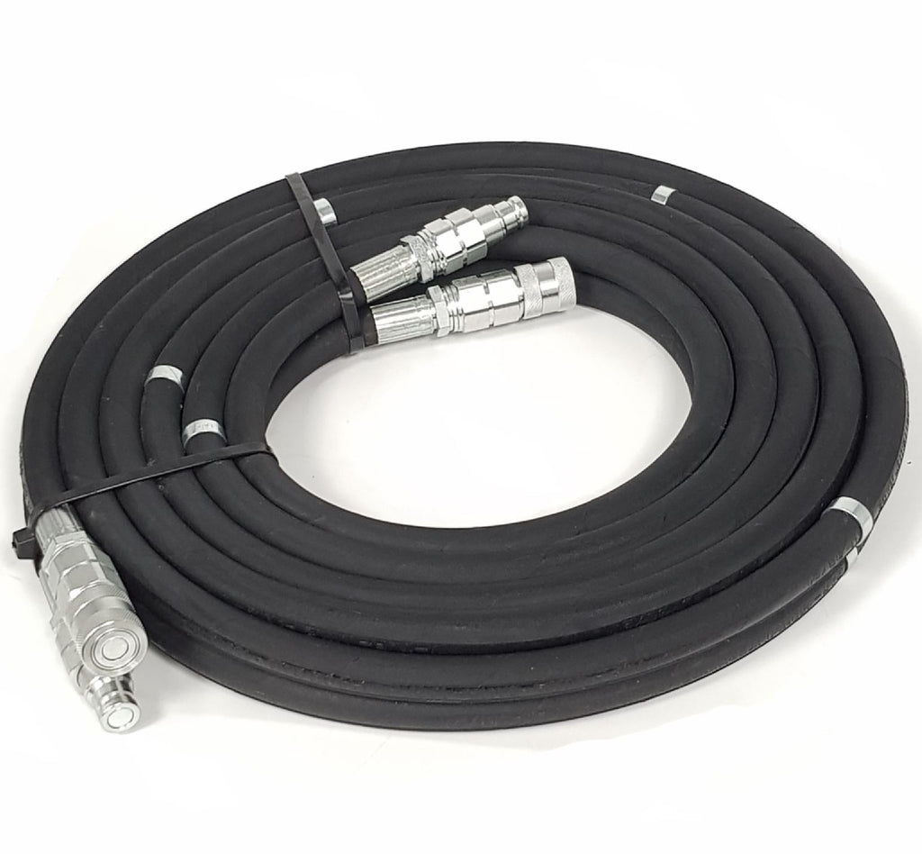V-TUF breaker hose set showing hose length and 1/2 inch BSP male end fittings