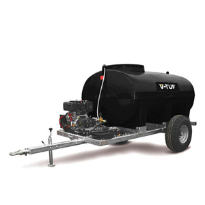 V-TUF DELUGE 2000L 13HP Honda gearbox 275 Bar bowser trailer DELUGE2000GB130ESHR, front view