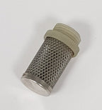 V-TUF E1.019 suction filter side view showing 1/2M thread, filter body and mesh element
