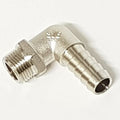 90 DEG ELBOW BRASS HOSE TAIL 3/8"M 1/2" TAIL - EMH06/08