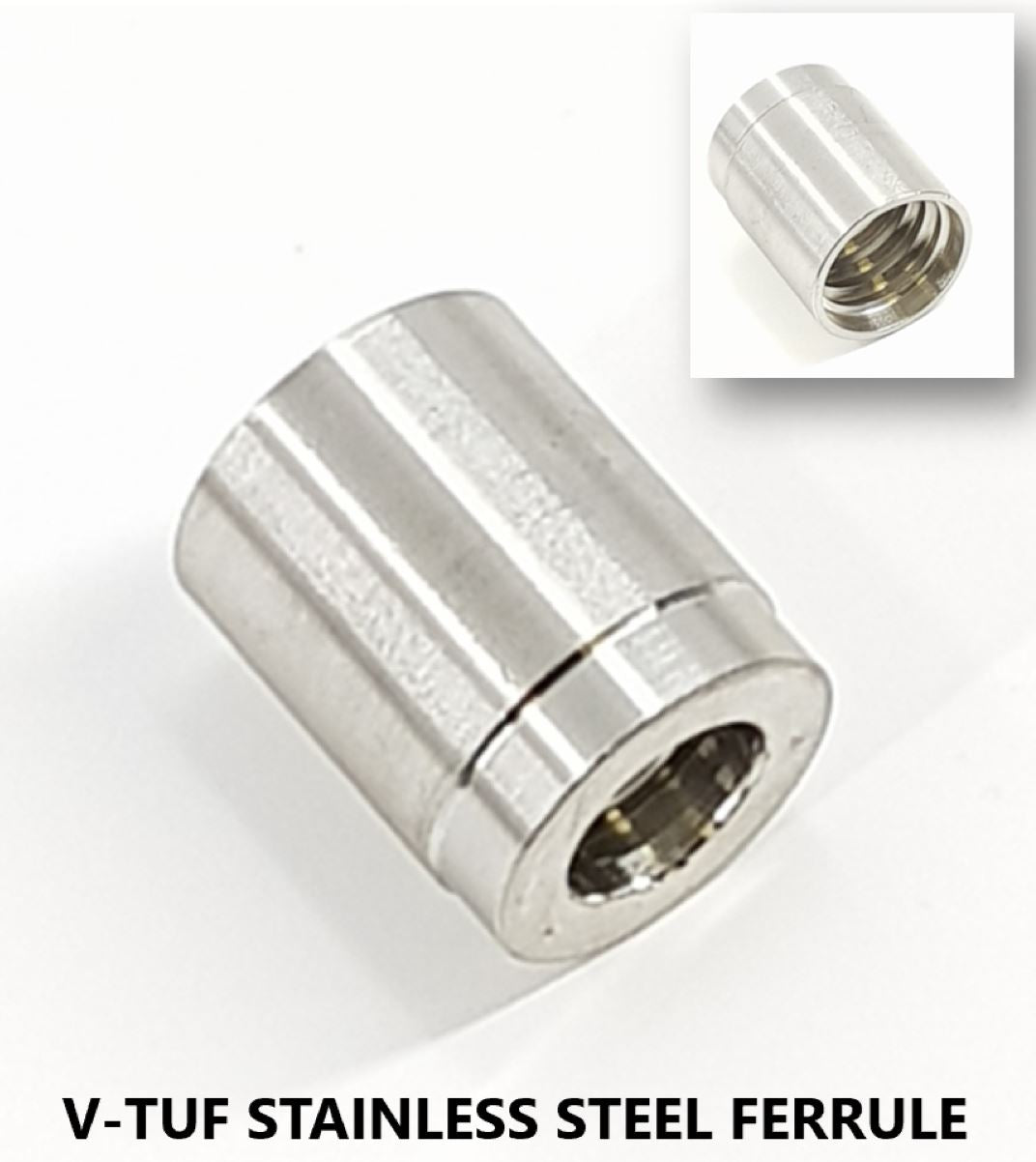 V-TUF stainless steel universal ferrule FERR08SS for 1/2 inch high pressure hose swage assembly