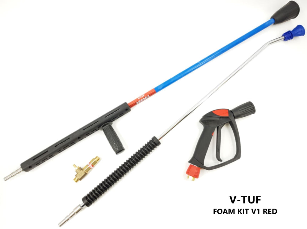 V-TUF Red OPTI-FOAM injector kit V1 FOAMV1 for professional pressure washer foam application