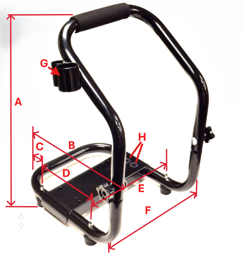 V-TUF pressure washer carry frame kit FRAME1C for portable pressure washer mounting