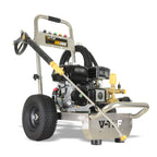 V-TUF GB065 side view showing Honda GX200 engine, gearbox and stainless frame