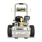 V-TUF GB065 in use showing operator cleaning with 200 Bar gearbox petrol output