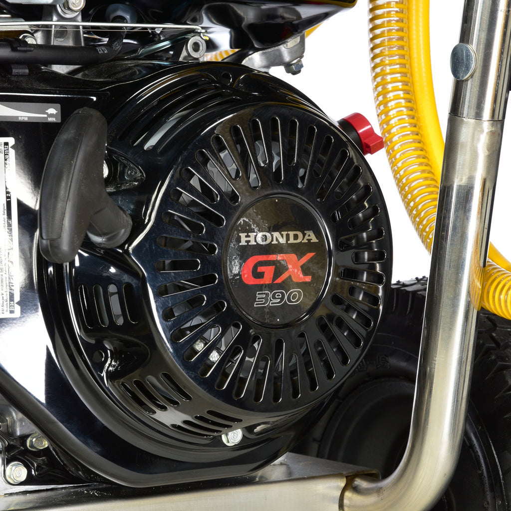 V-TUF GB110XP in use showing 200 Bar XP pump output on industrial surface