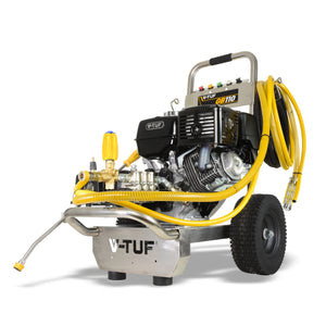 V-TUF GB110-KIT3 side view showing Honda GX390 engine, gearbox and kit bundle accessories