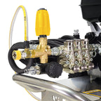 V-TUF GB130 250 Bar gearbox petrol washer close-up of Honda GX390 and gearbox pump