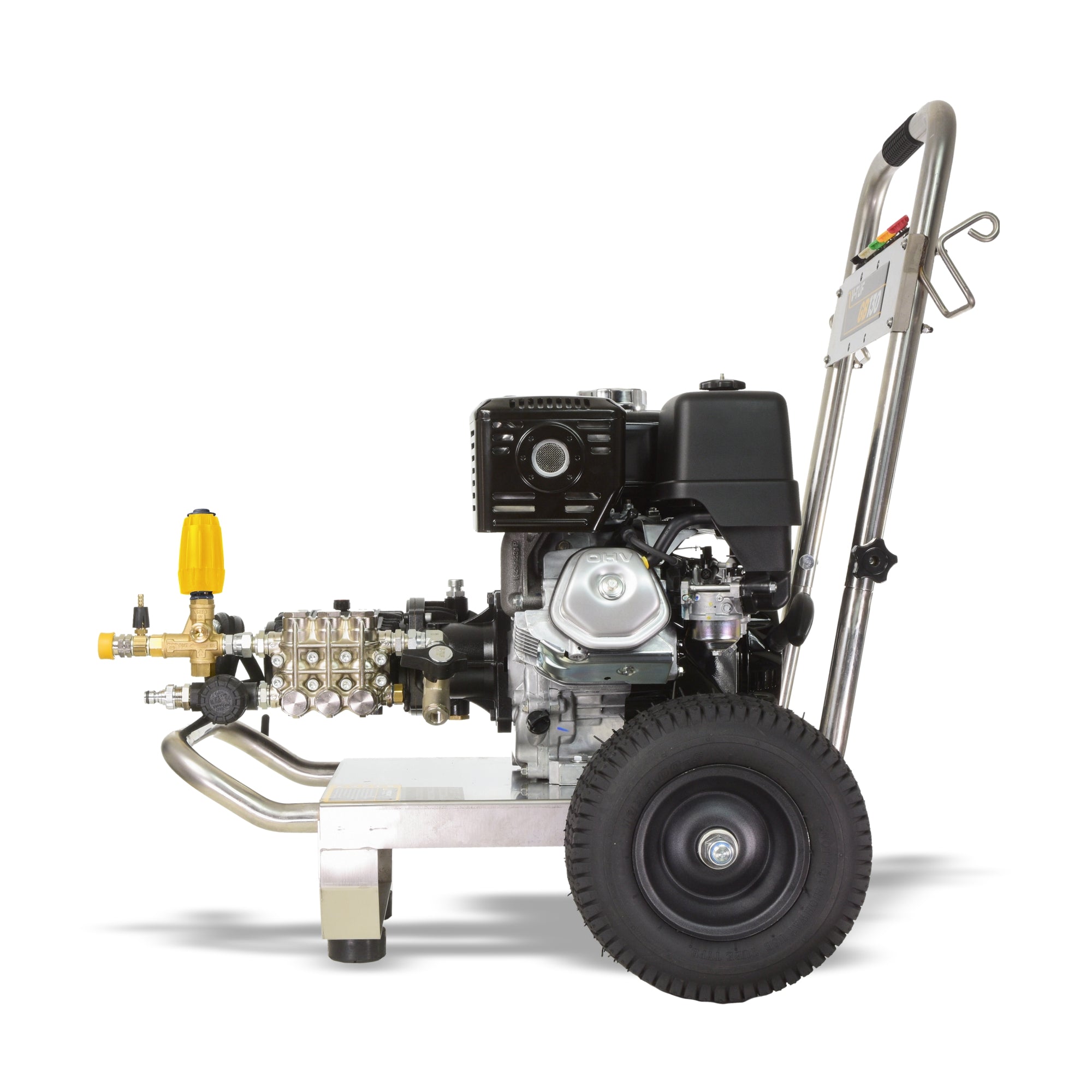 V-TUF GB130 in use showing operator cleaning with 250 Bar 15L/min gearbox output