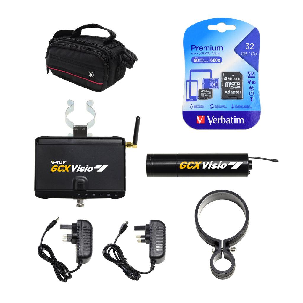 V-TUF GCX VISIO wireless gutter cleaning inspection camera kit GCX-VISIOKIT1 with monitor
