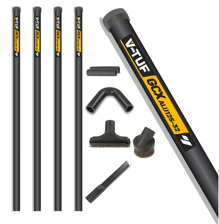 V-TUF GCX ALU high level gutter cleaner kit GCX32-16 16ft 5m reach with 32mm aluminium poles