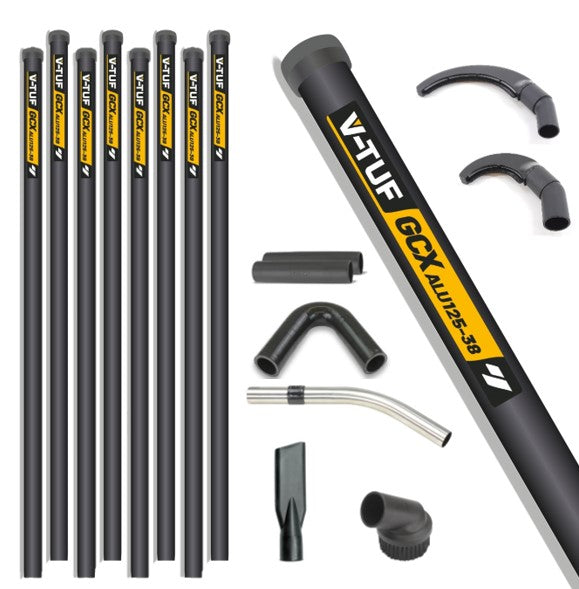 V-TUF GCX high level gutter cleaner kit GCX38-32PC 32ft 10m with 38mm poles and pipe tools