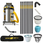 V-TUF GCX5000-240-KIT4 with 40ft GCX ALU aluminium gutter cleaning kit, front view