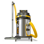 V-TUF GCX5000-240 rear view showing cyclone inlet, 50L drum and side entry port