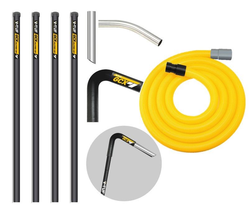V-TUF GCX ALU gutter cleaner kit GCXALU5038-20 20ft 6m reach 50mm poles for front inlet machines