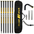 V-TUF GCX HIGH LEVEL 30ft GUTTER KIT -  CARBON FIBRE 30ft (9M) REACH 50MM POLES  - FITS GCX SIDE INLET MACHINES