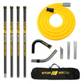 V-TUF GCX carbon fibre gutter kit GCXCF5038-20 20ft 4pcs 1.5m with eKgow nozzle and 15m 38mm hose