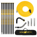 V-TUF GCX carbon fibre gutter kit GCXCF5050-40 40ft 12m 50mm poles with 10m 50mm hose for side inlet
