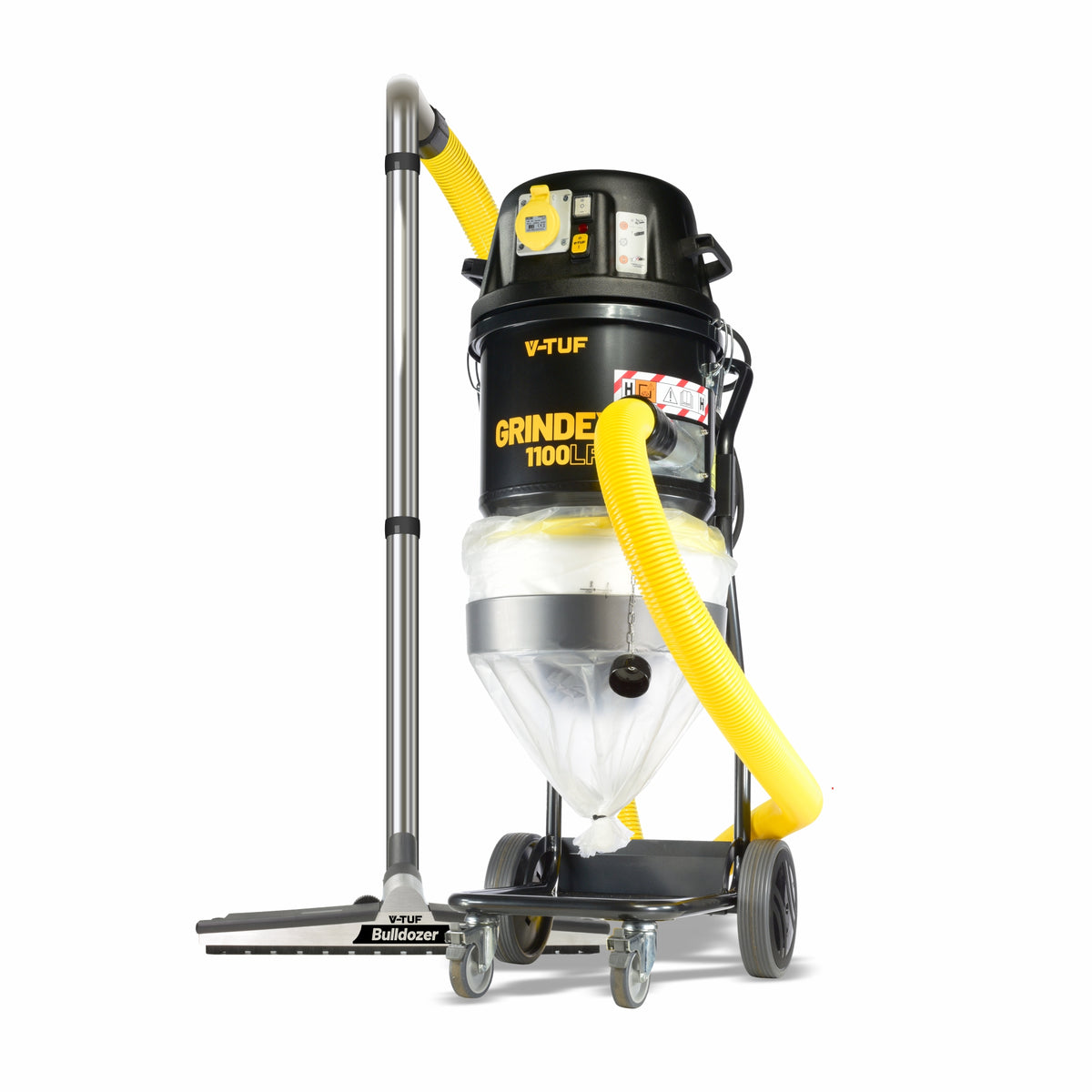 V-TUF GRINDEX1100LPS H-Class Industrial Dust Extractor - 25L, 1100W - 240V