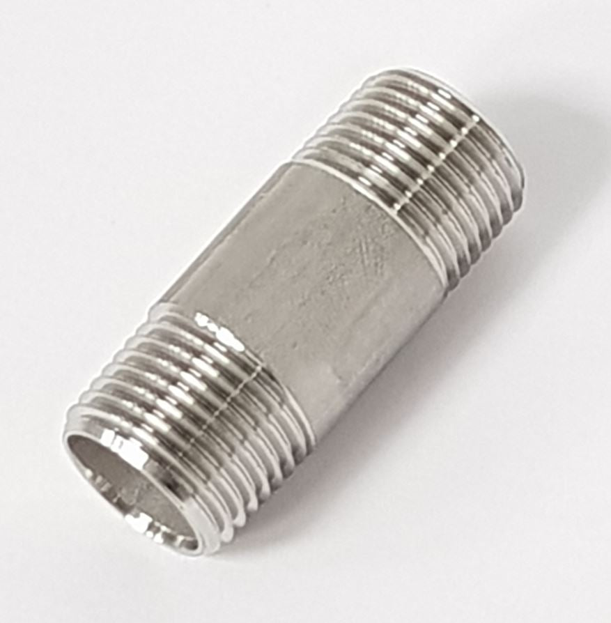 BSP STAINLESS BARREL NIPPLE - 3.4"M 3/4"M - GS/MB12