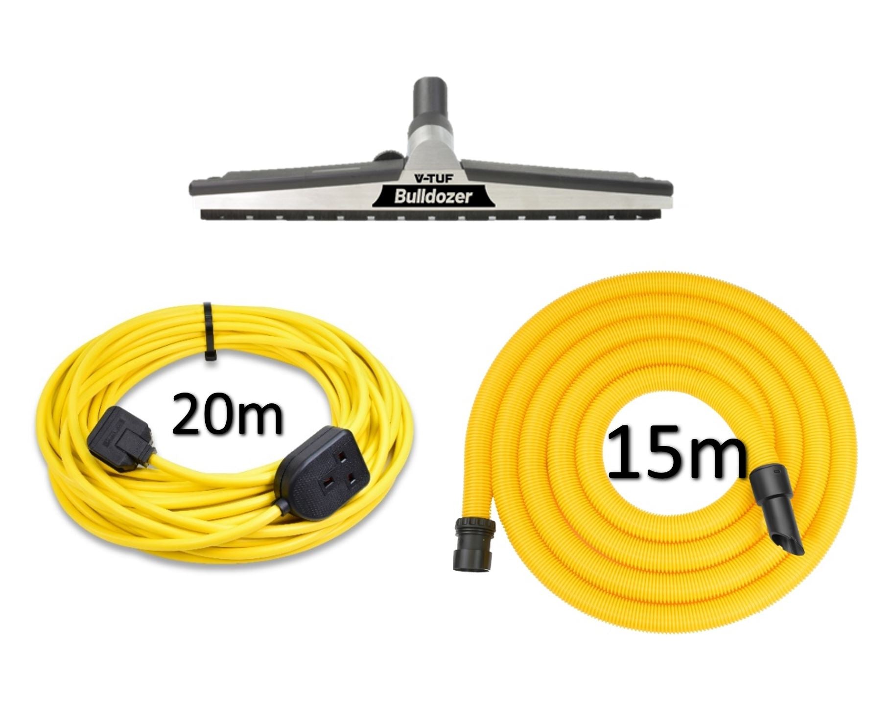 V-TUF 38mm long reach warehouse grain store cleaning kit GSC38-240V for 240V vacuums