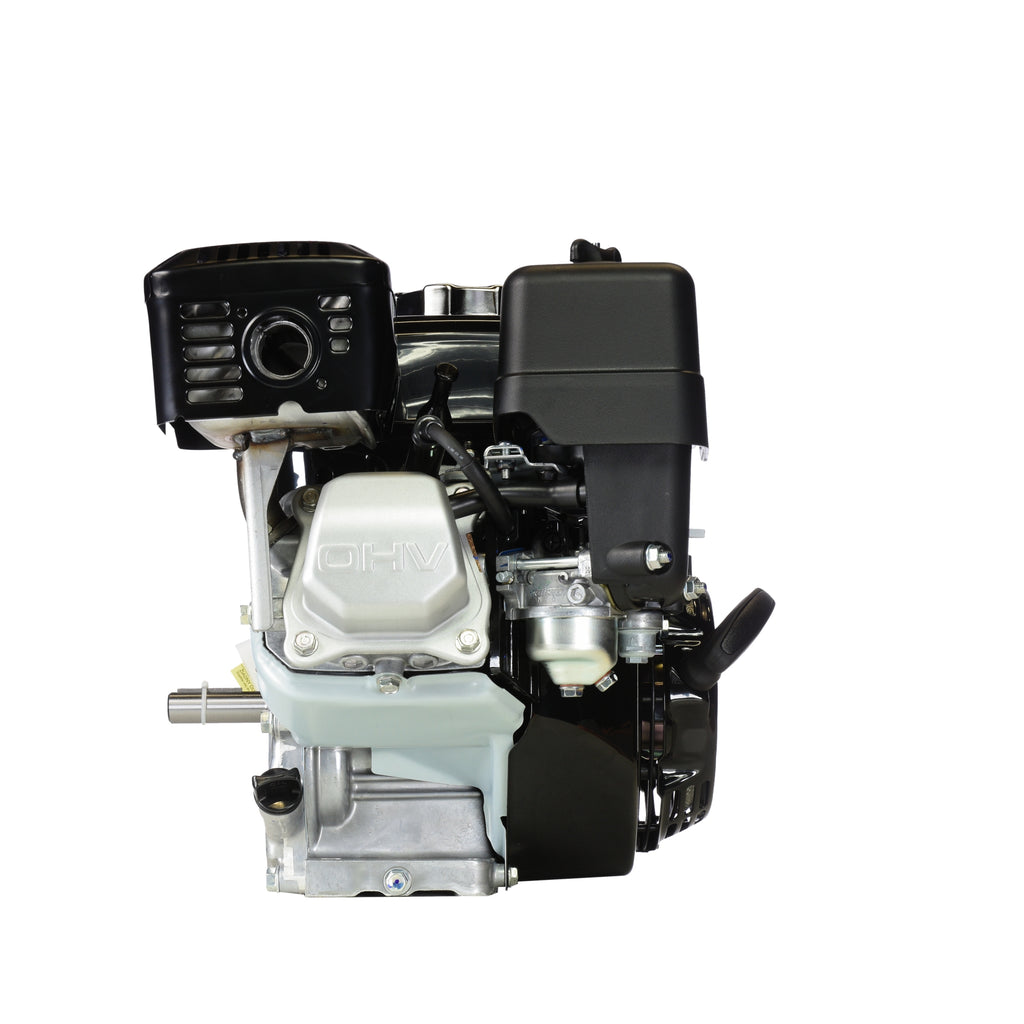 V-TUF Honda GX200 engine close-up showing oil drain plug and engine spec label