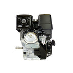 V-TUF GX390QX engine close-up showing oil alert sensor and drain plug