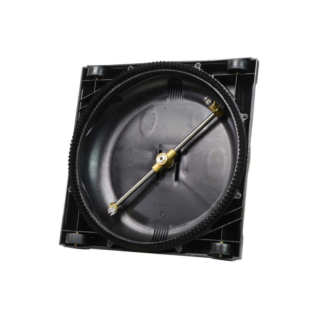V-TUF tufTURBO300 heavy duty surface cleaner close-up showing speed control and spinning bar