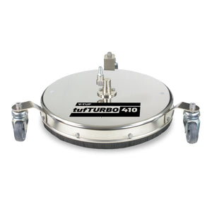 V-TUF tufTURBO410 16 inch 410mm stainless surface cleaner H1.005TT with SSQ male and 3 castor wheels